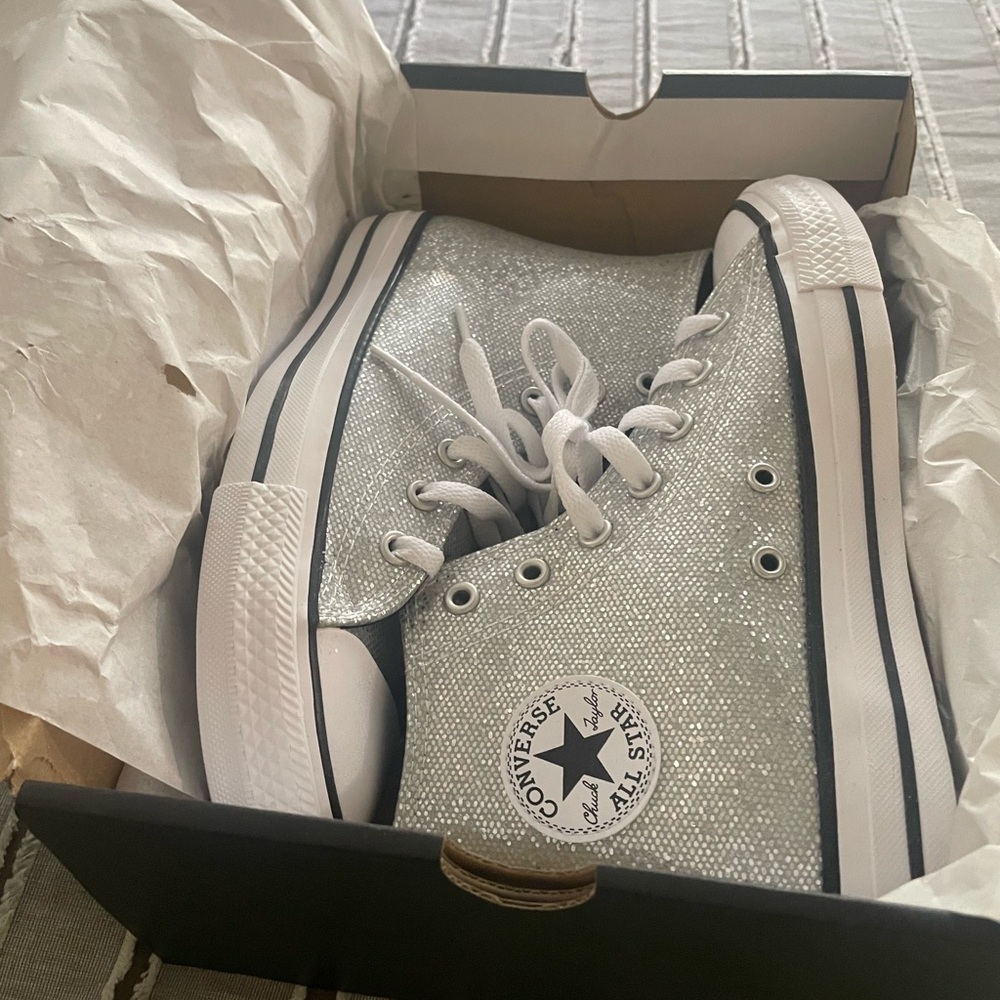 Glitter converse shoes- Brand New